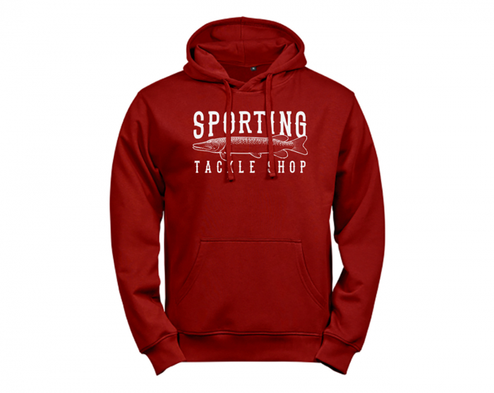 Sporting Hoodie Röd - 3XLarge i gruppen Kläder / Sporting (Kläder) hos Örebro Fiske & Outdoor AB (Sporting HoRed-3XL)